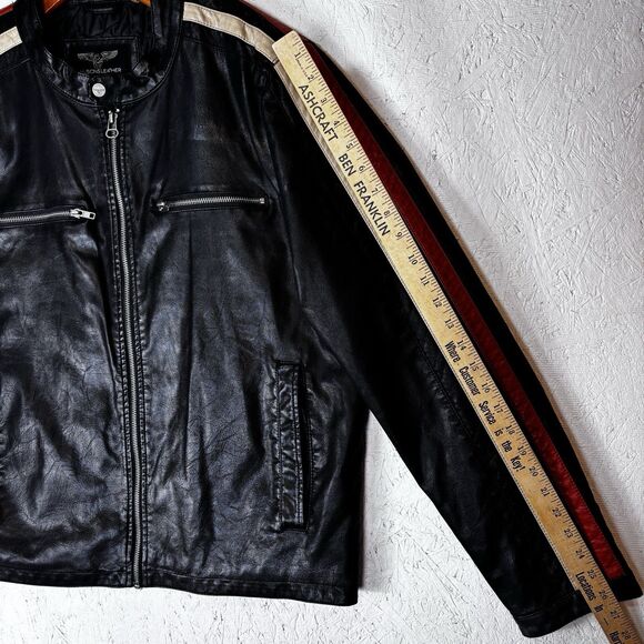 Wilson Leather Moto Jacket Men’s Size XL Soft Leather Zippers Work - Picture 14 of 16